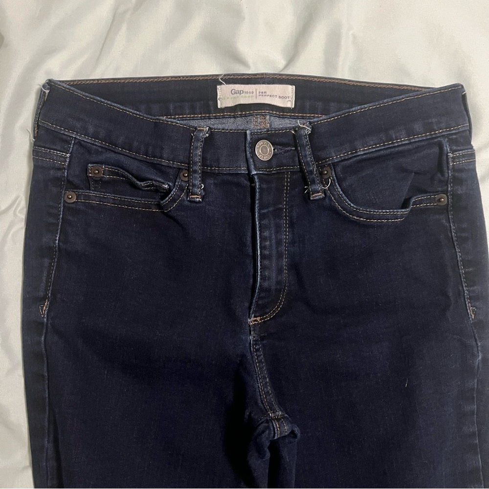 GAP Women's Dark Indigo Perfect Boot Cut Jeans Size 28 R